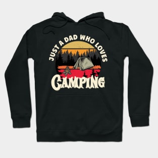 Just A Dad Who Loves Camping | Funny Camping Lover Hoodie